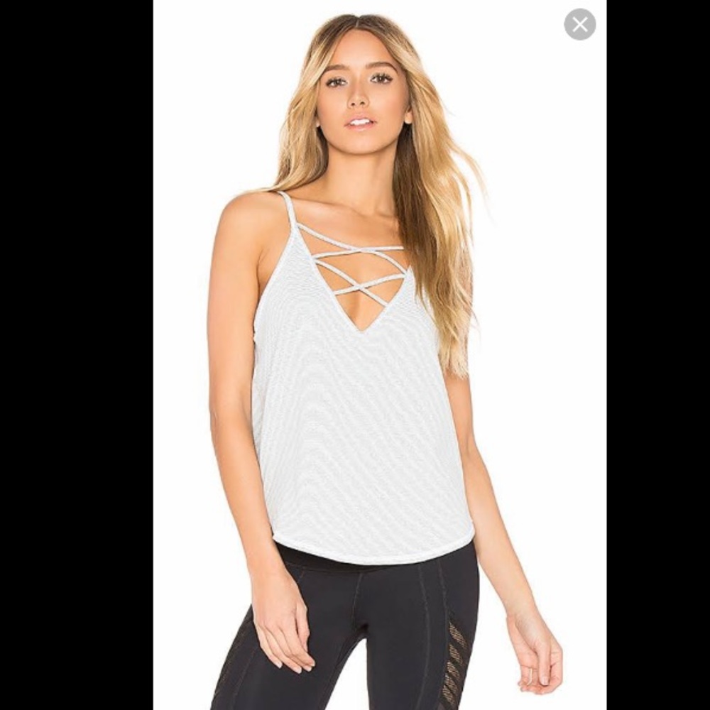 Vimmia striped crisscross tank top!